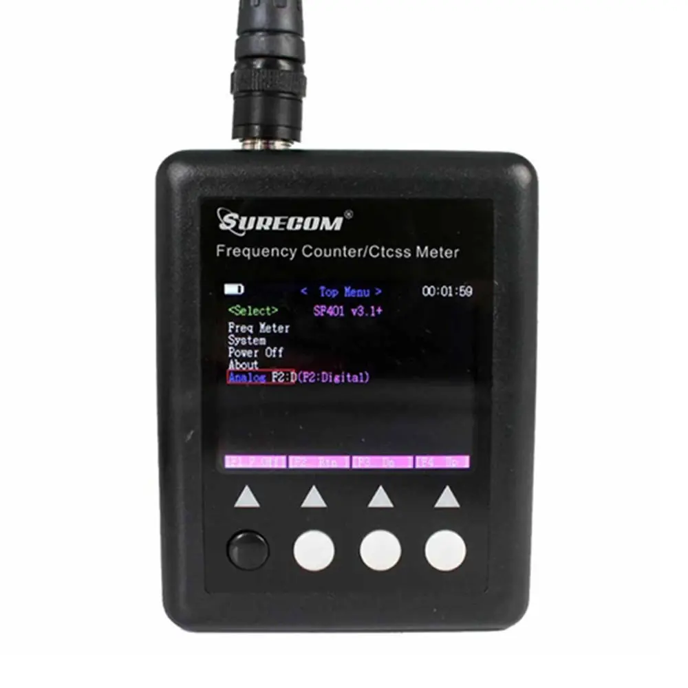 Surecom SF401 Frequency Meter Counter 27MHz-3000MHz | Portable with CTCSS/DCS Decoder