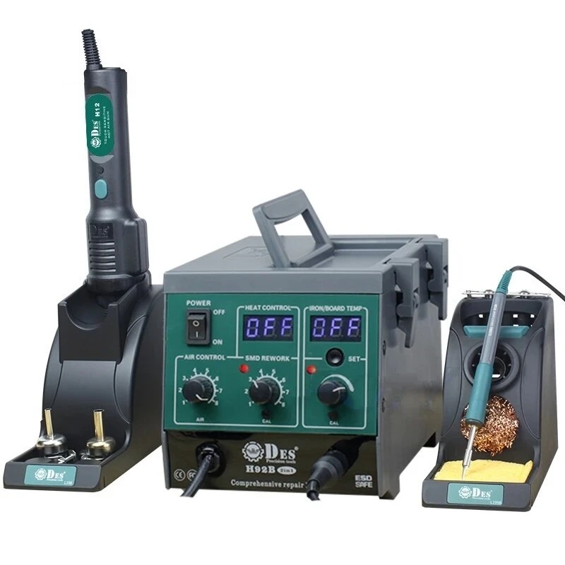 H92B 1600W 2-in-1 Soldering Station | High Frequency Thermostat & Hot Air Gun