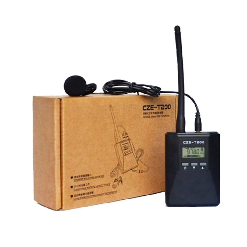 CZERF CZE-T200 0.2W Portable FM Transmitter Kit | 76-108MHz Stereo Broadcast