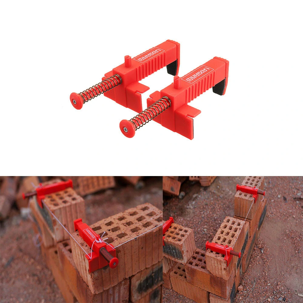Cement Brick Mold Liner Runner Wire Drawer - 2pcs Bricklaying Tool Fixer for Construction