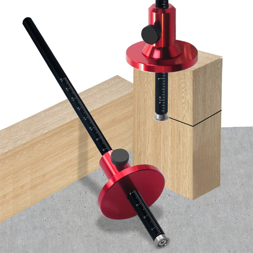 Wheel Marking Gauge - Dual Inch & MM Scale for Parallel Line Drawing & Mortise