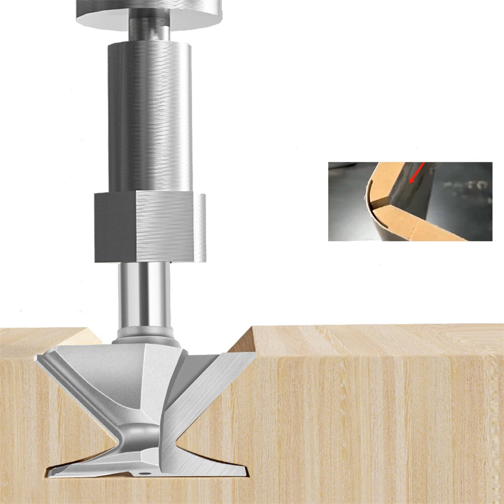 Arc Bending Router Bit - Tungsten Steel 1/2 Shank R18 R30 R50 | Seamless Woodworking Milling Cutter