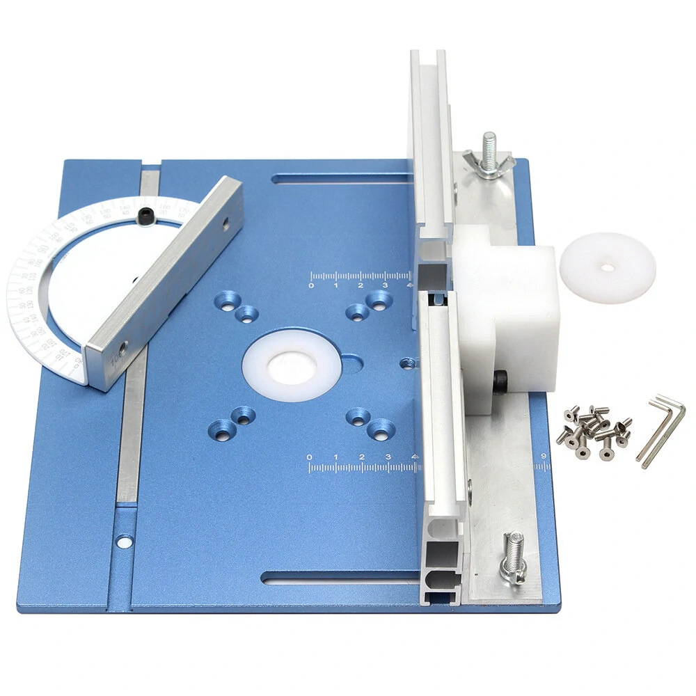 Premium Aluminum Router Plate - 65mm Table Workbench Tool for Trimmer & Engraving