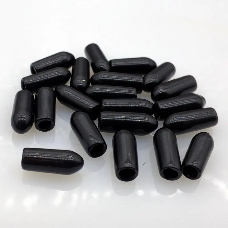 100pcs 6MM Rubber Dust Caps - Protective Covers for Antenna Connector & Metal Tubes