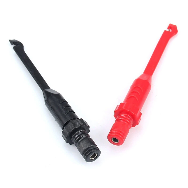 SG1016 4mm Banana Plug Multimeter Test Probes | Nickel Plated Brass Wire Piercing Tools