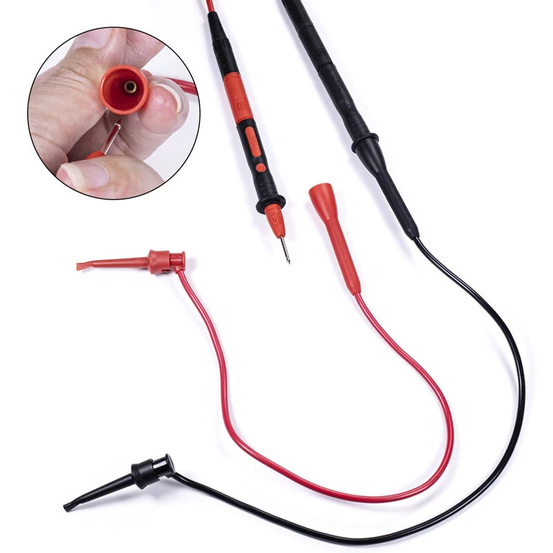 Universal Multimeter Test Hooks | 2mm Plug Probe for Electrical Testing