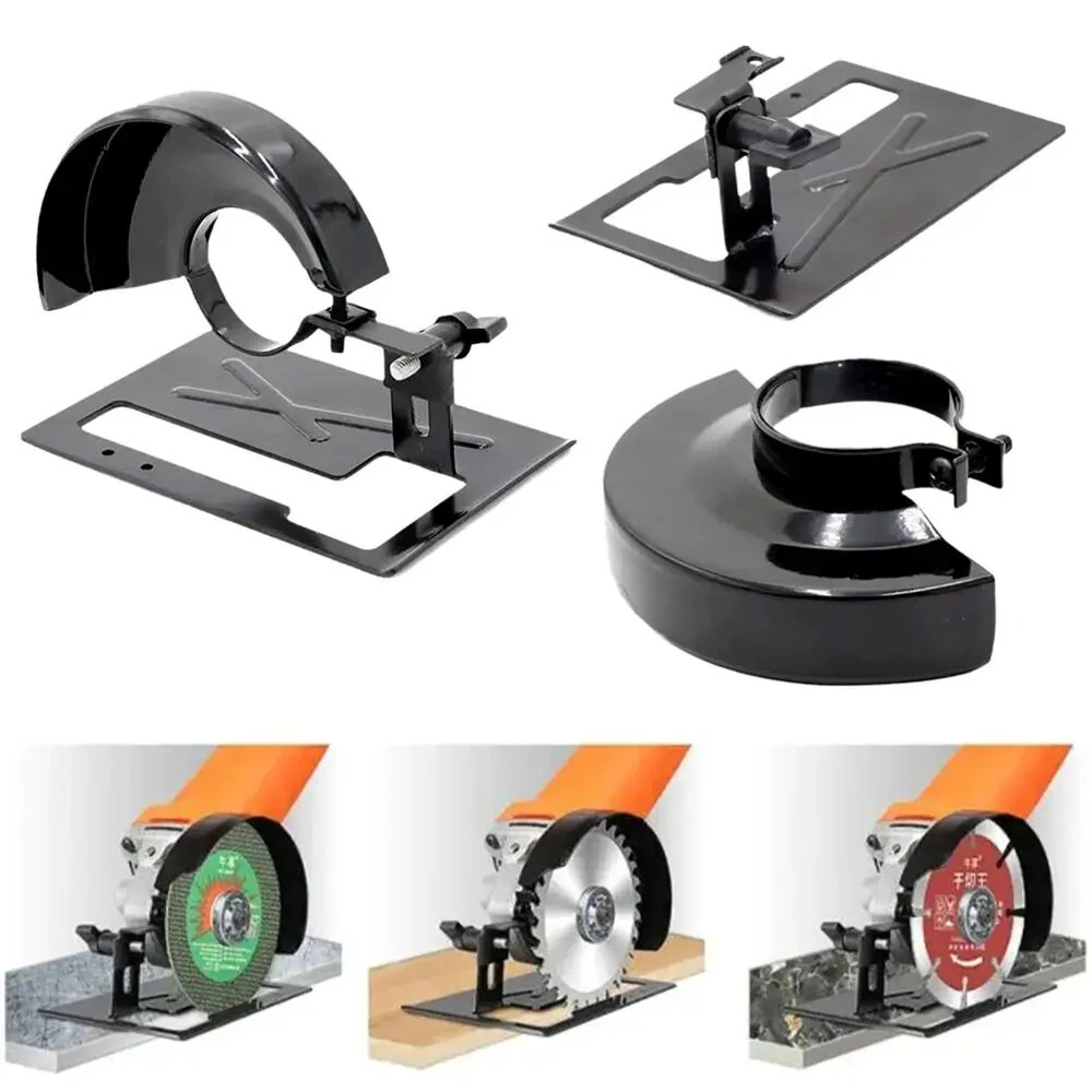 Angle Grinder Base Bracket - Adjustable Thickened Base Plate for Woodworking & Cutting