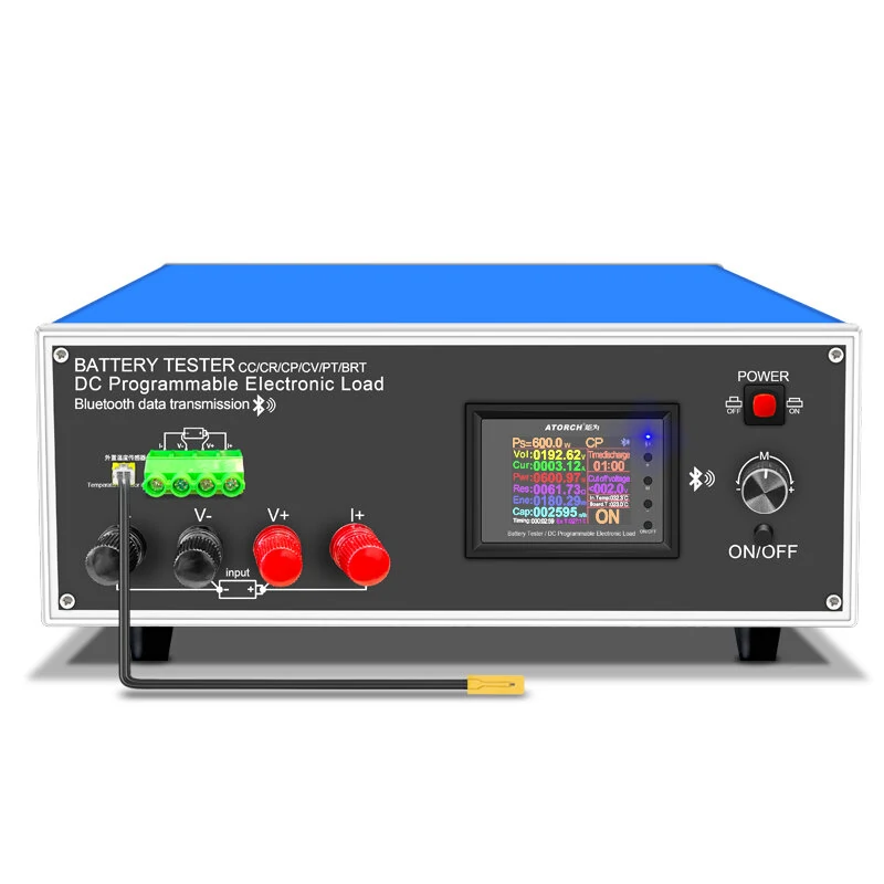 ATORCH Car Battery Tester - 12V DC Voltage Indicator & 18650 Capacity Monitor