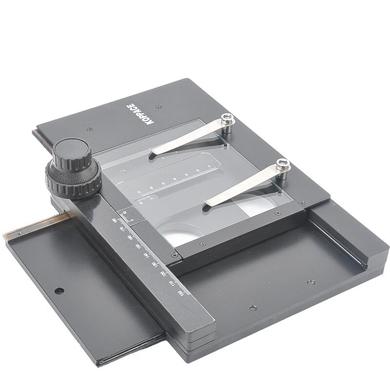 KOPPACE Microscope XY Moving Stage - 75mm Horizontal 55mm Vertical - For Stereo Microscope