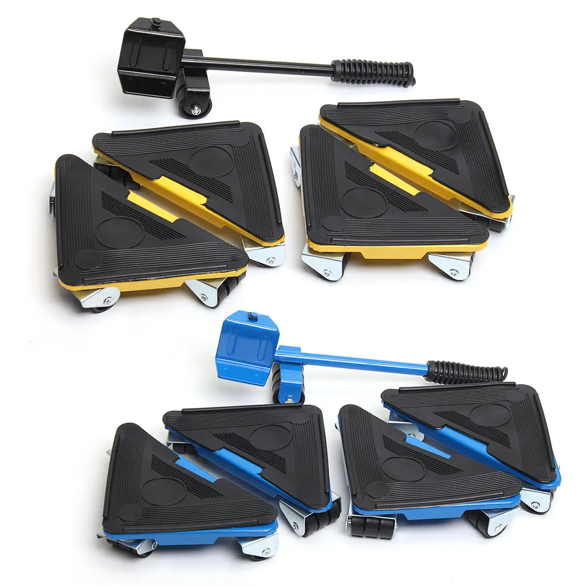 5PCS Furniture Lifter Sliders - Triple Wheel Mover System Kit | Moving Tools