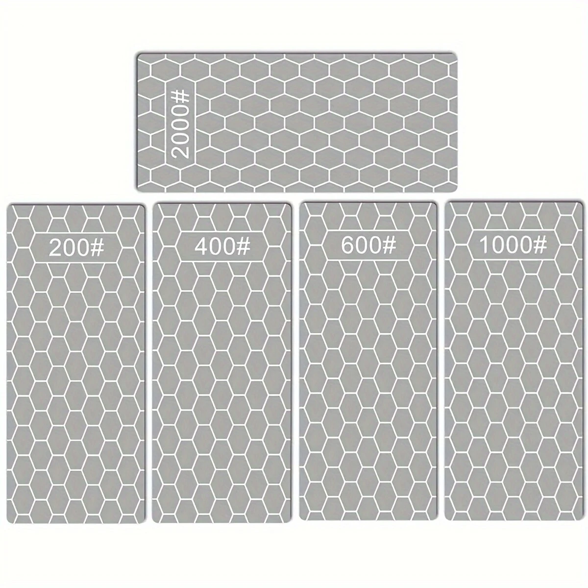 Diamond Knife Sharpener Kit - 200 to 2000 Grit Whetstone | Honeycomb Flaky Sharpening Stone