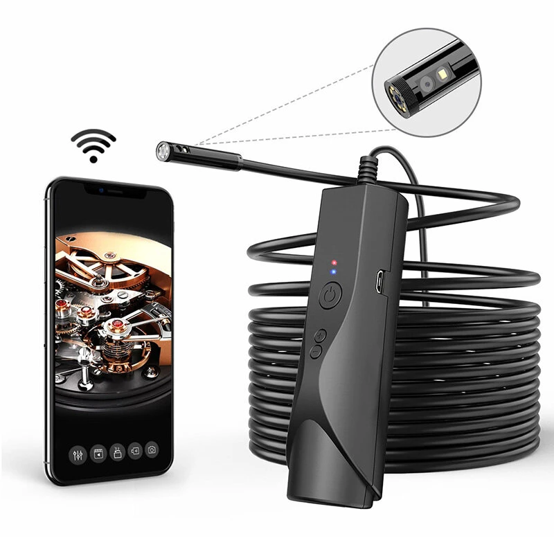 8mm WiFi Borescope Camera - IP67 Waterproof 1080P HD | for Android & Apple