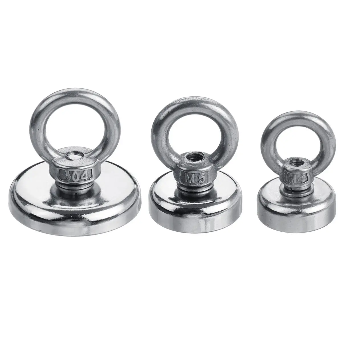 Neodymium Recovery Magnet 20/25/40mm - 10M Rope for Sea Salvage & Fishing