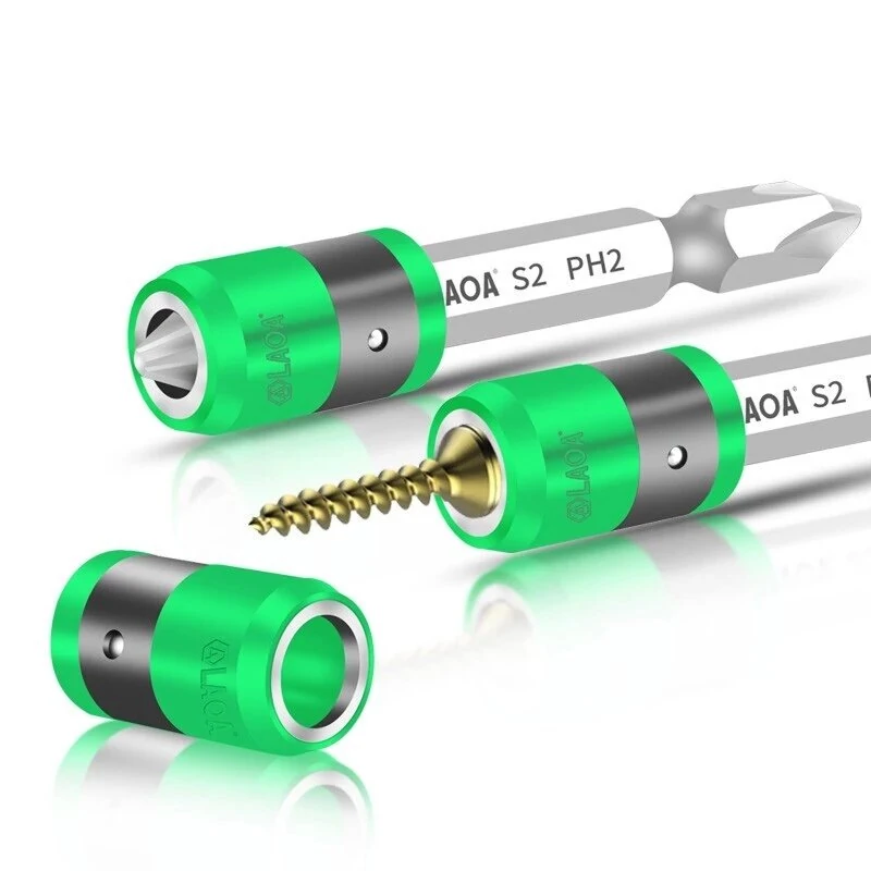 LAOA S2 1/4 Inch Screwdriver Bit with Magnetic Ring | 6.35mm Electric Tool Bits