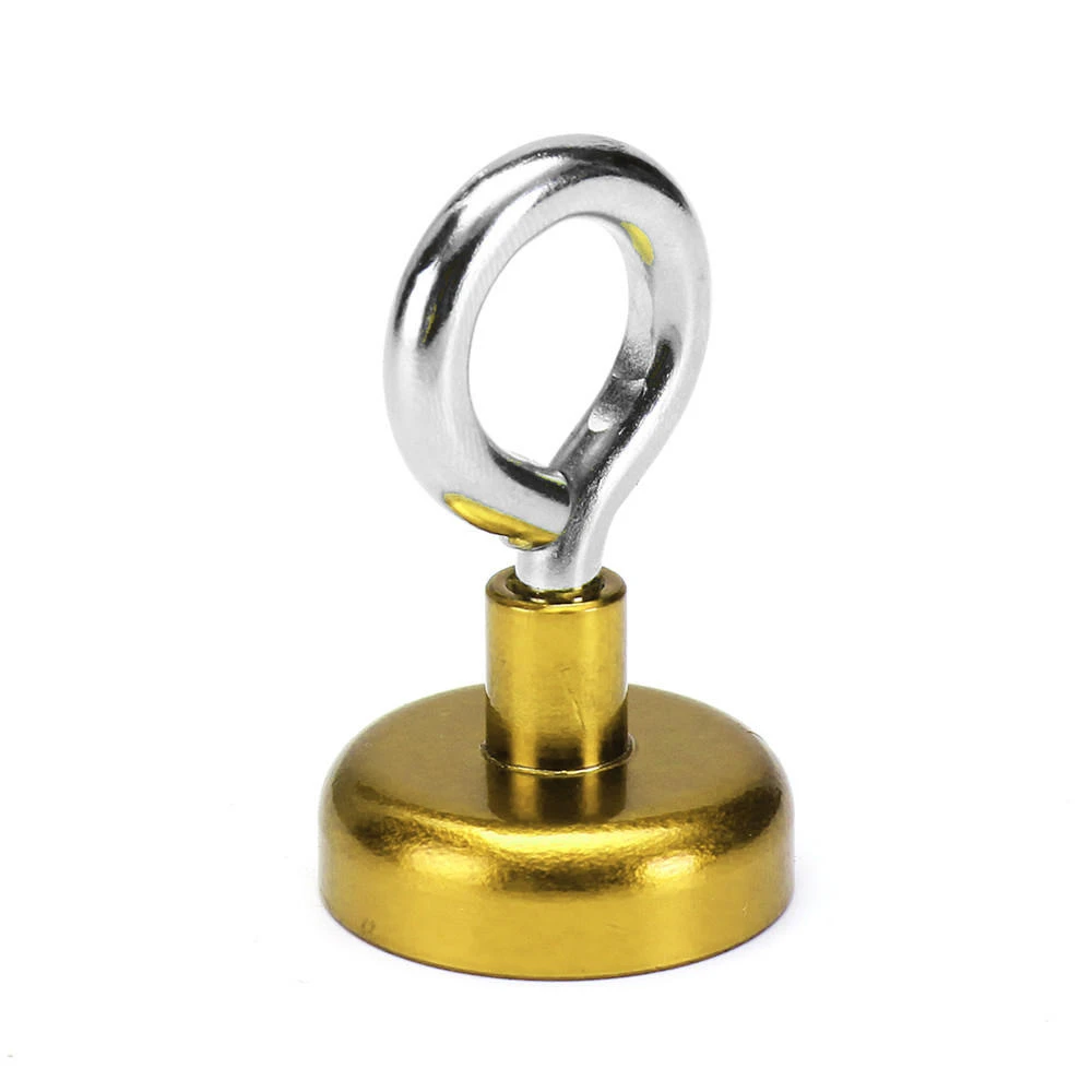 Effetool 25mm 22kg Neodymium Recovery Magnet - Fishing Magnet with Claw Hook