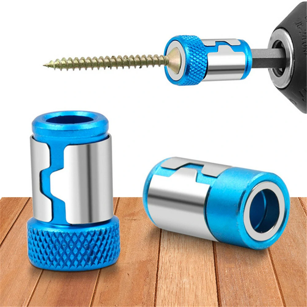Drillpro Universal Magnetic Ring 6.35mm Screwdriver Bit | Alloy Strong Magnetizer