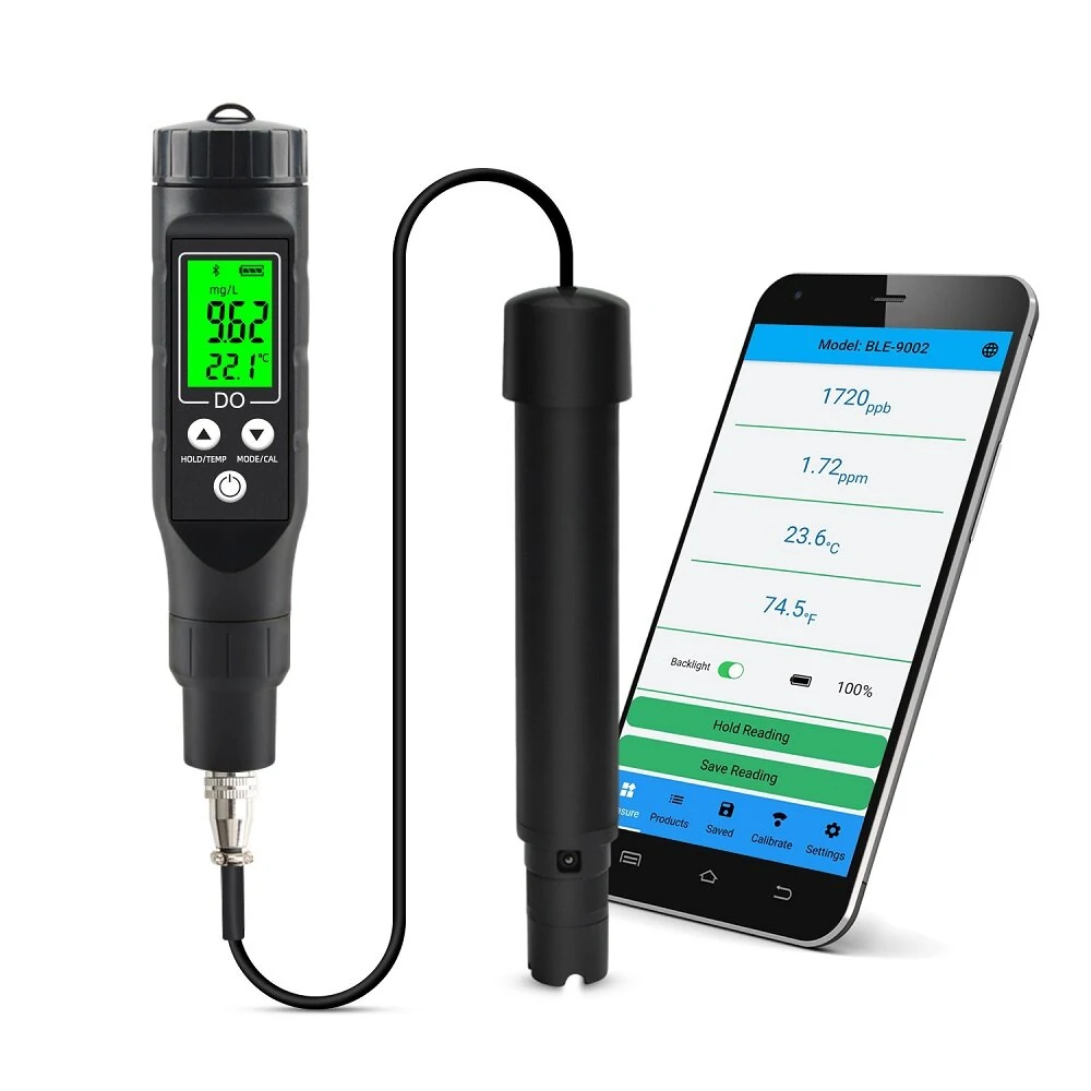 CCOWAY DO-9100 Bluetooth DO Meter - Professional Dissolved Oxygen Tester for Hydroponics & Aquarium