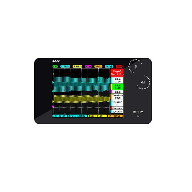 DS212 Digital Oscilloscope - Portable Nano Handheld 1MHz Bandwidth 10MSa/s