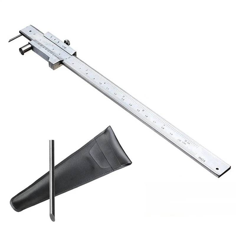 ETOPOO 0-200mm Stainless Steel Vernier Caliper - Carbide Scriber Marking Gauge Tool