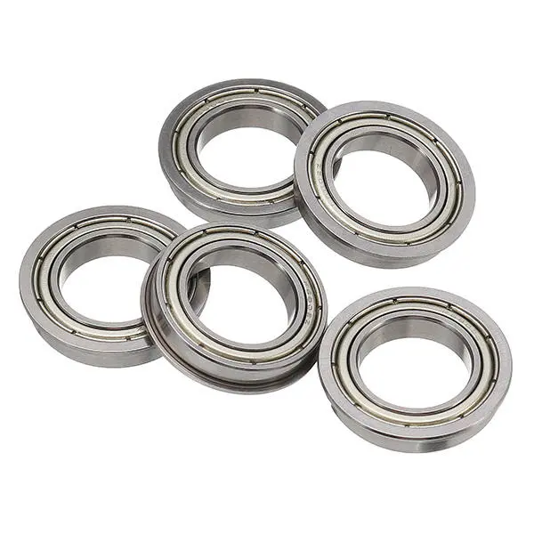 F6802ZZ Flange Ball Bearings 15x24x5mm - 5pcs Deep Groove Bearings