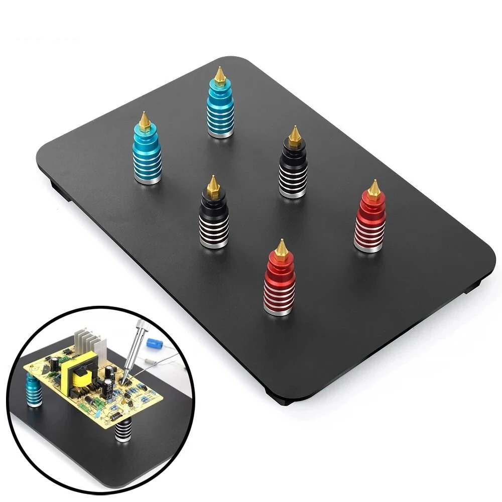 NEWACALOX Magnetic Base Soldering Helping Hand | PCB Board Repair Fixture