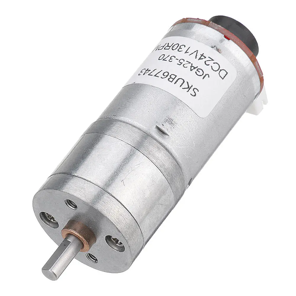 Machifit 24V DC Gear Motor with Encoder | 25GA370 Micro Reduction Motor & Speed Dial