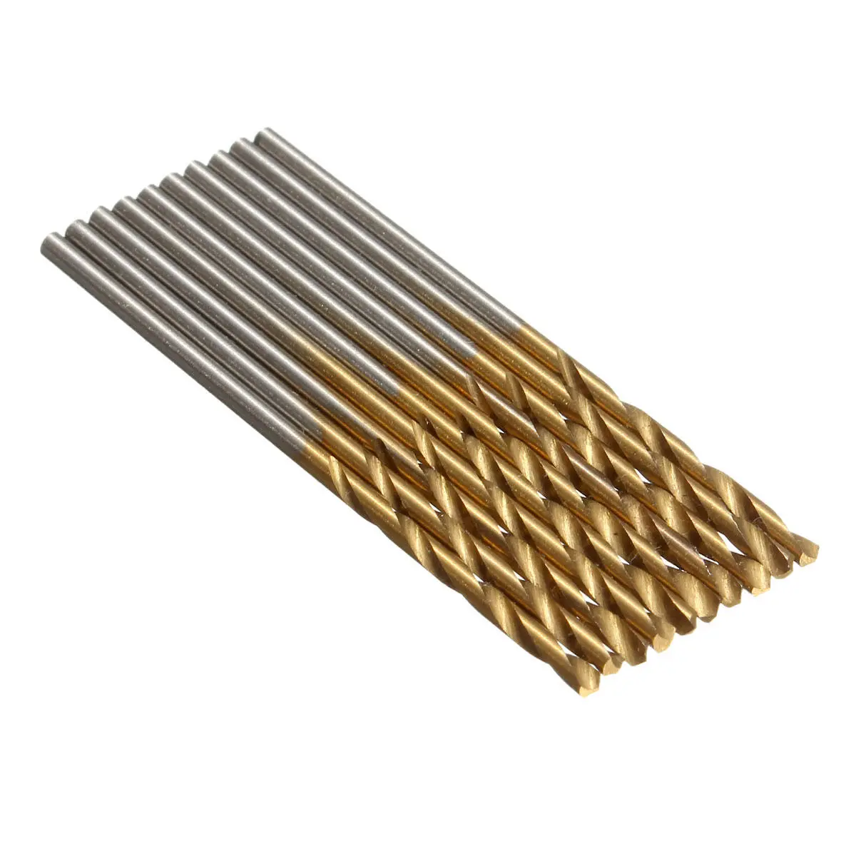 Drillpro 50-Piece HSS Titanium Coated Drill Bit Set | 1-3mm High Speed Steel
