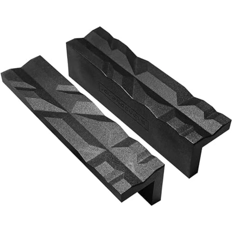 Magnetic Reversible Vise Jaws - 4 & 6 Inch Nylon Pads for Metal Bench Vise