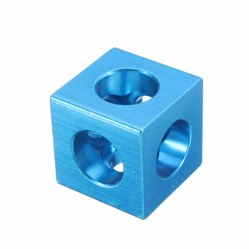 Machifit Three Way Cube Connector for 2020 V-Slot Aluminum Extrusions - Blue