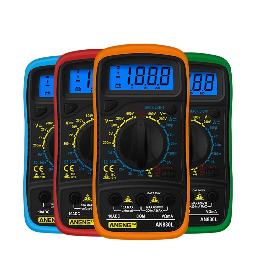 ANENG AN830L Digital Multimeter - AC DC Voltmeter Ammeter OHM Tester | Pocket Size