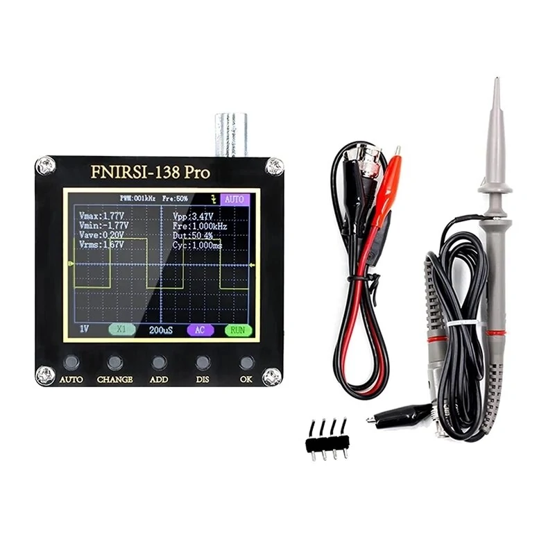 FNIRSI 138Pro Digital Oscilloscope - 2.4 Display | Auto PWM & Square Wave Output