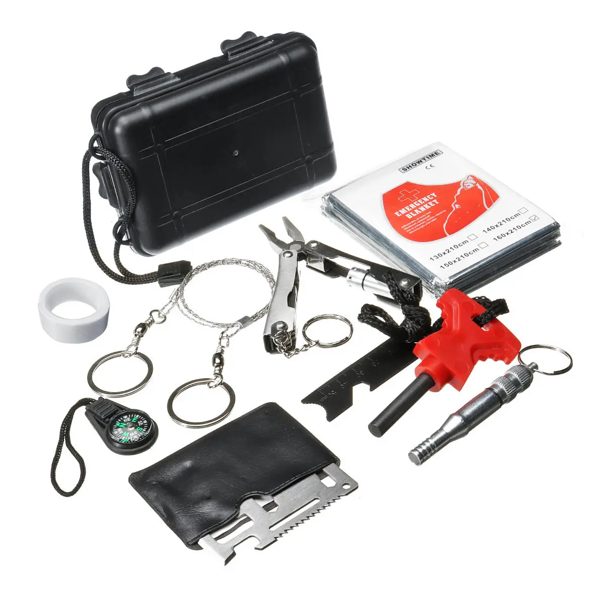 SOS Emergency Survival Kit - Camping Gear & EDC Tools for Outdoor Safety