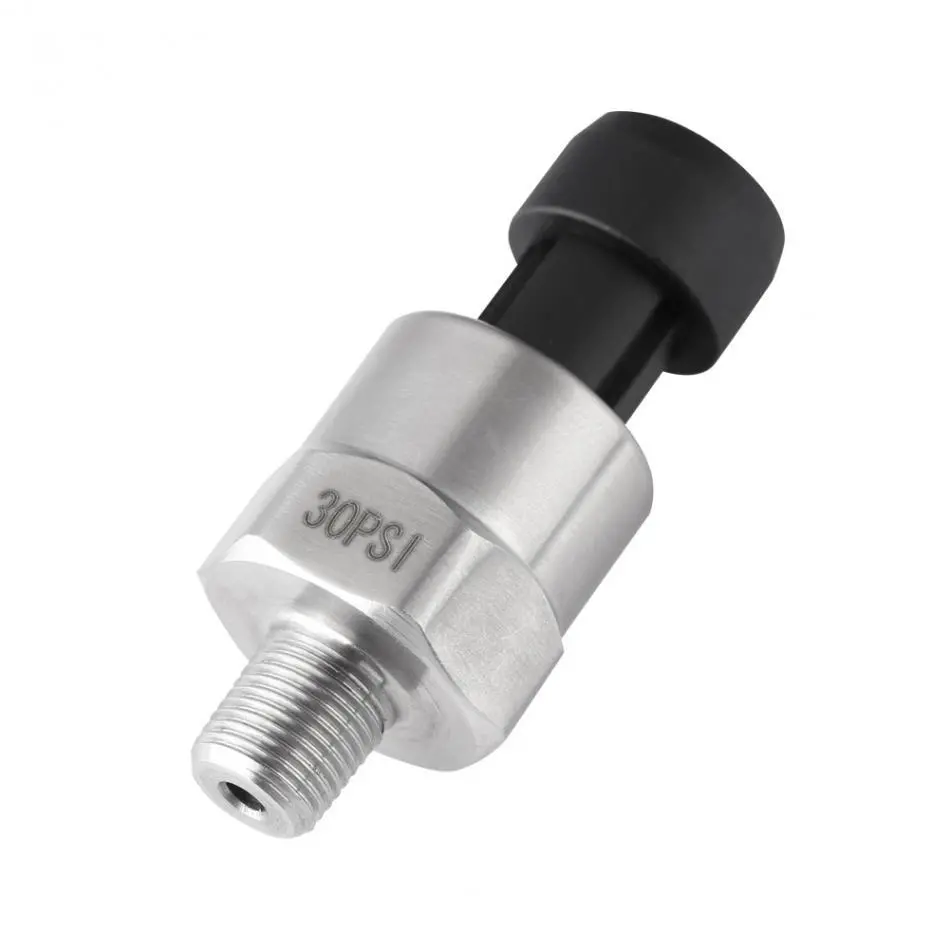 Stainless Steel Pressure Sensor - 5V DC 1/8NPT Thread for Oil Fuel Air Water