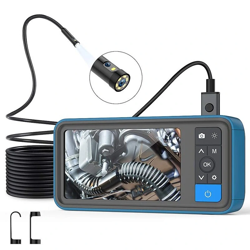 MS450 8mm Dual Lens 1080P Borescope | 4.5 Screen Waterproof Snake Camera for Sewer & Drain Inspection