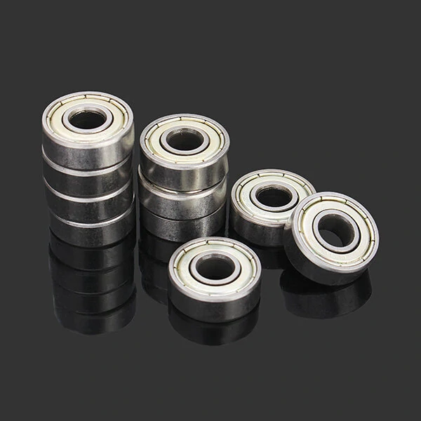 Machifit 10pcs 6x17x6mm 606zz Steel Sealed Ball Bearing