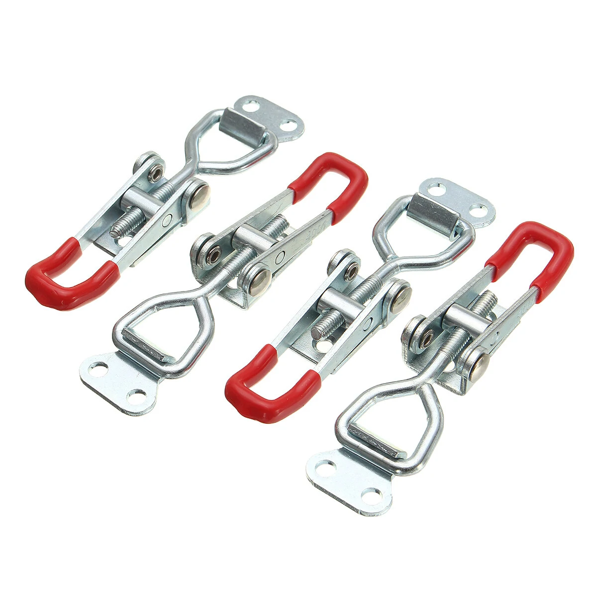 4Pcs Galvanized Iron Toggle Latch Catches | Case Box Chest Trunk Hasp