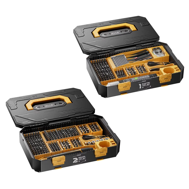 Jakemy JM-8198 135-Piece Repair Tool Kit | CR-V Steel Screwdriver Bits & Modular Handle