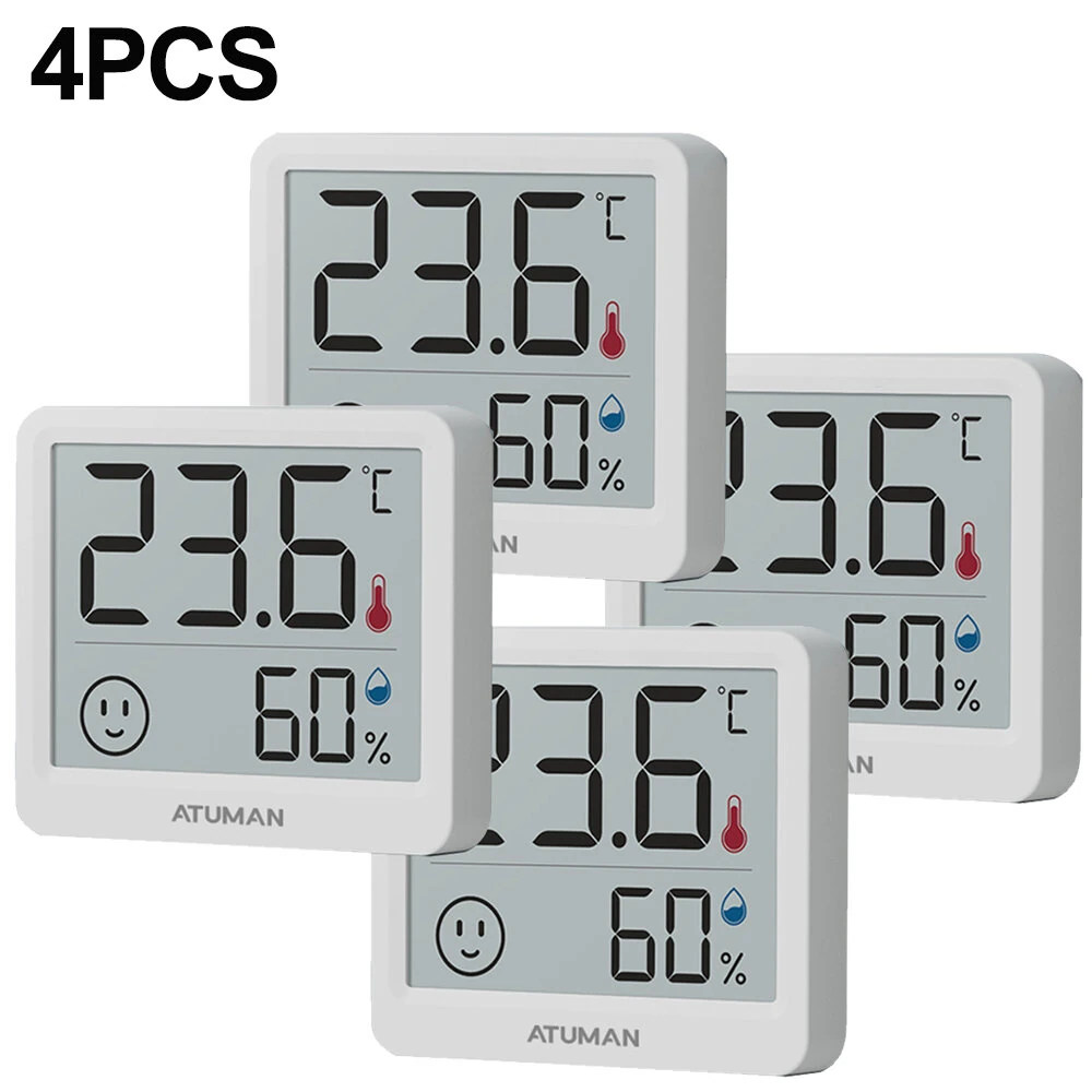 Xiaomi Duka Atuman THmini Hygrometer - 4PCS Digital Temperature Humidity Meter