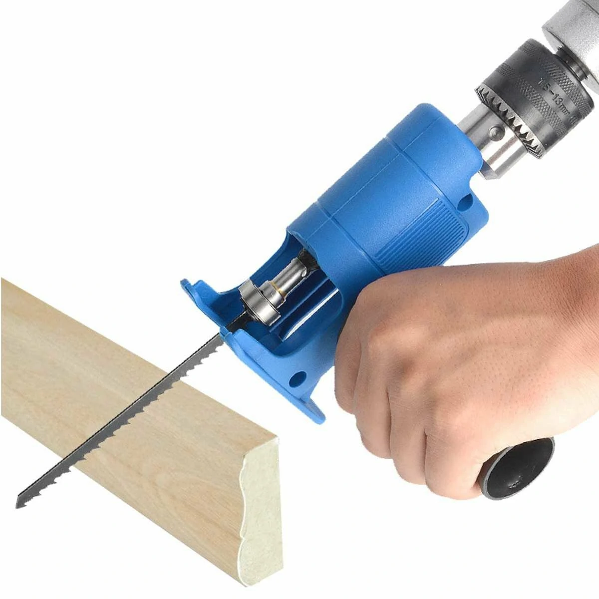 Drillpro Reciprocating Saw Attachment - Converts Drill for Wood & Metal Cutting