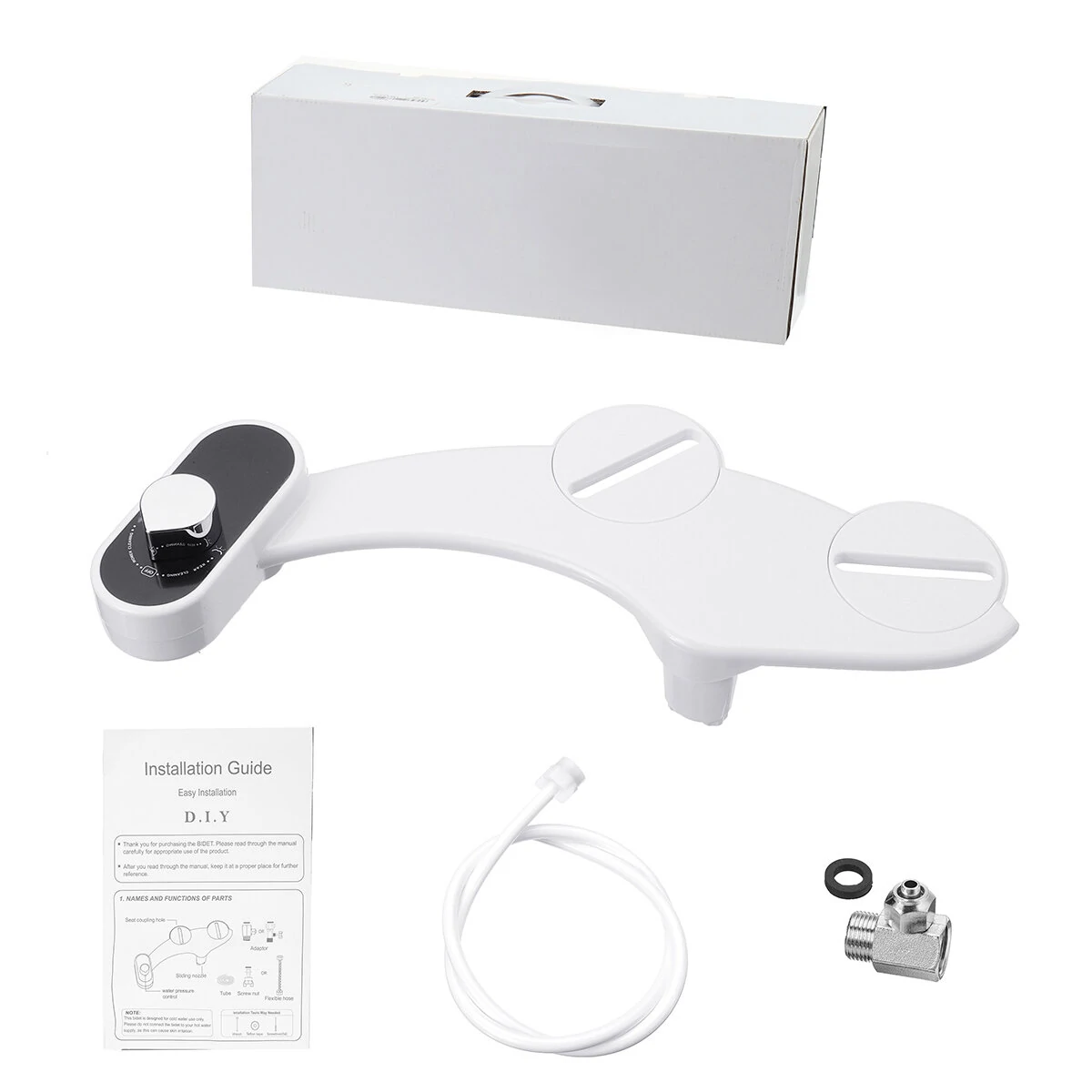 Bidet Fresh Water Spray - Mechanical Non-Electric Toilet Seat Attachment