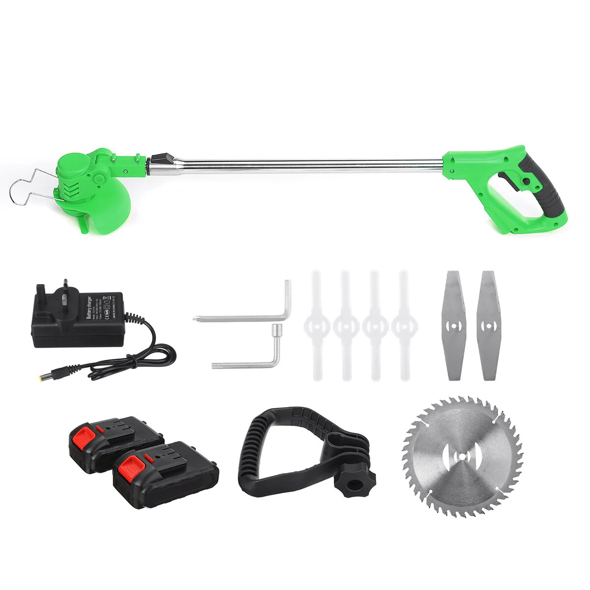 1800W Cordless Weed Cutter - Electric Grass Trimmer | 48VF w/Battery Option