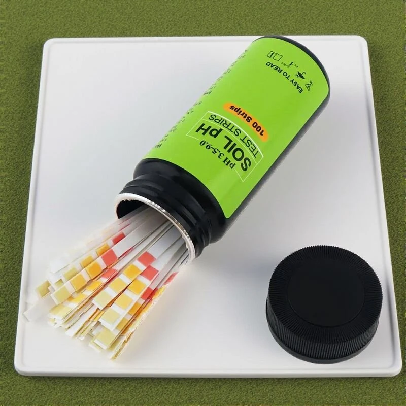 Garden Soil pH Test Kit - 100 Strips | 3.5-9.0 pH Range for Lawn & Garden