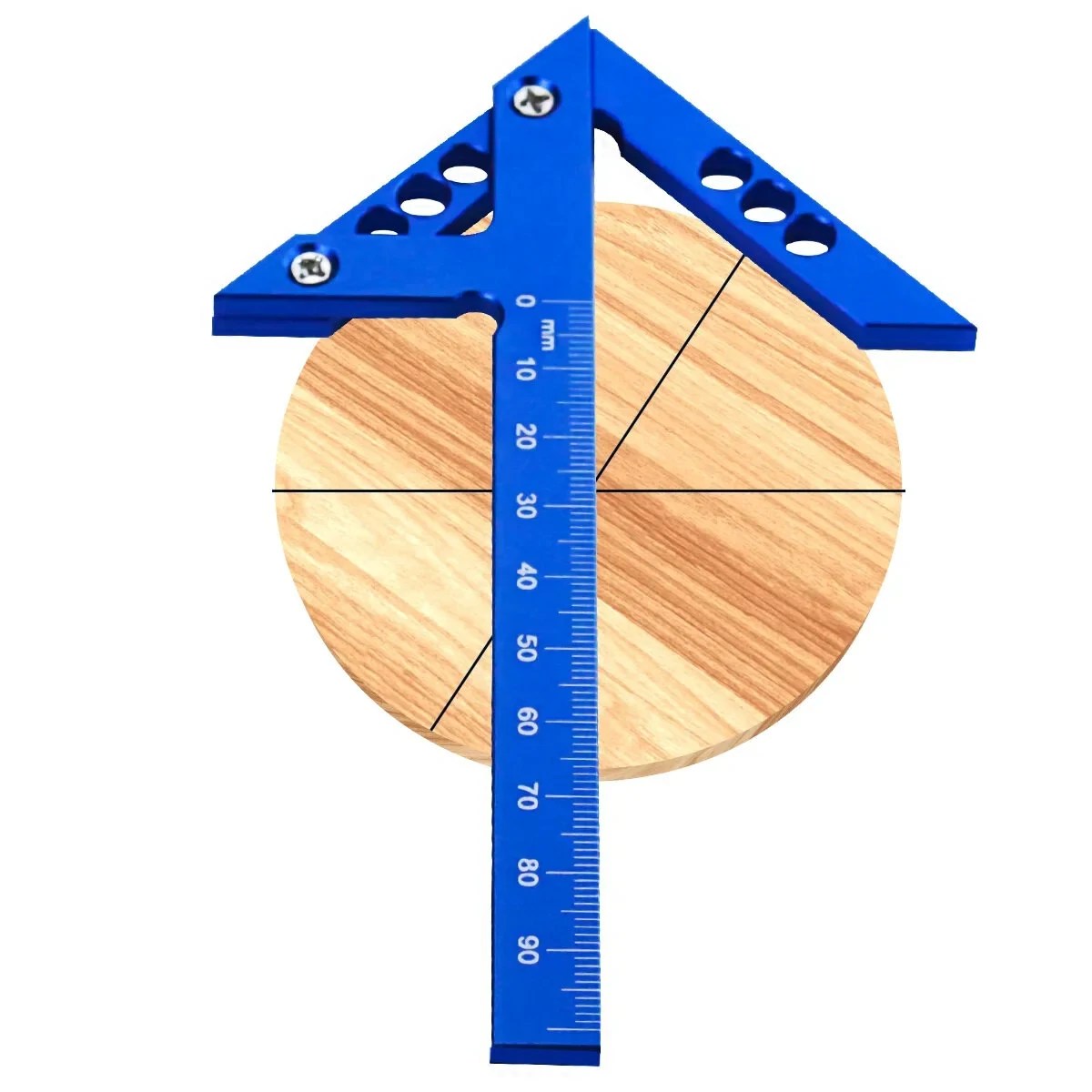 Blue Center Finder Scriber - Aluminum Center Line Tool for Woodworking