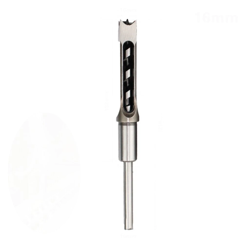6Pcs HSS Square Hole Drill Bit Set - Mortising Chisel & Auger for Woodworking