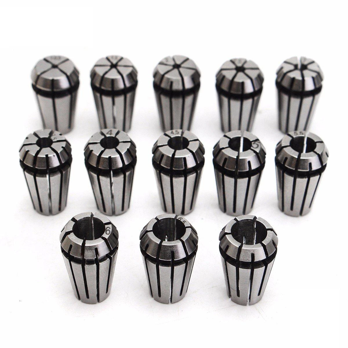 Drillpro ER11 Collet Chuck Set 1-7mm, CNC Milling Lathe Chuck Tools
