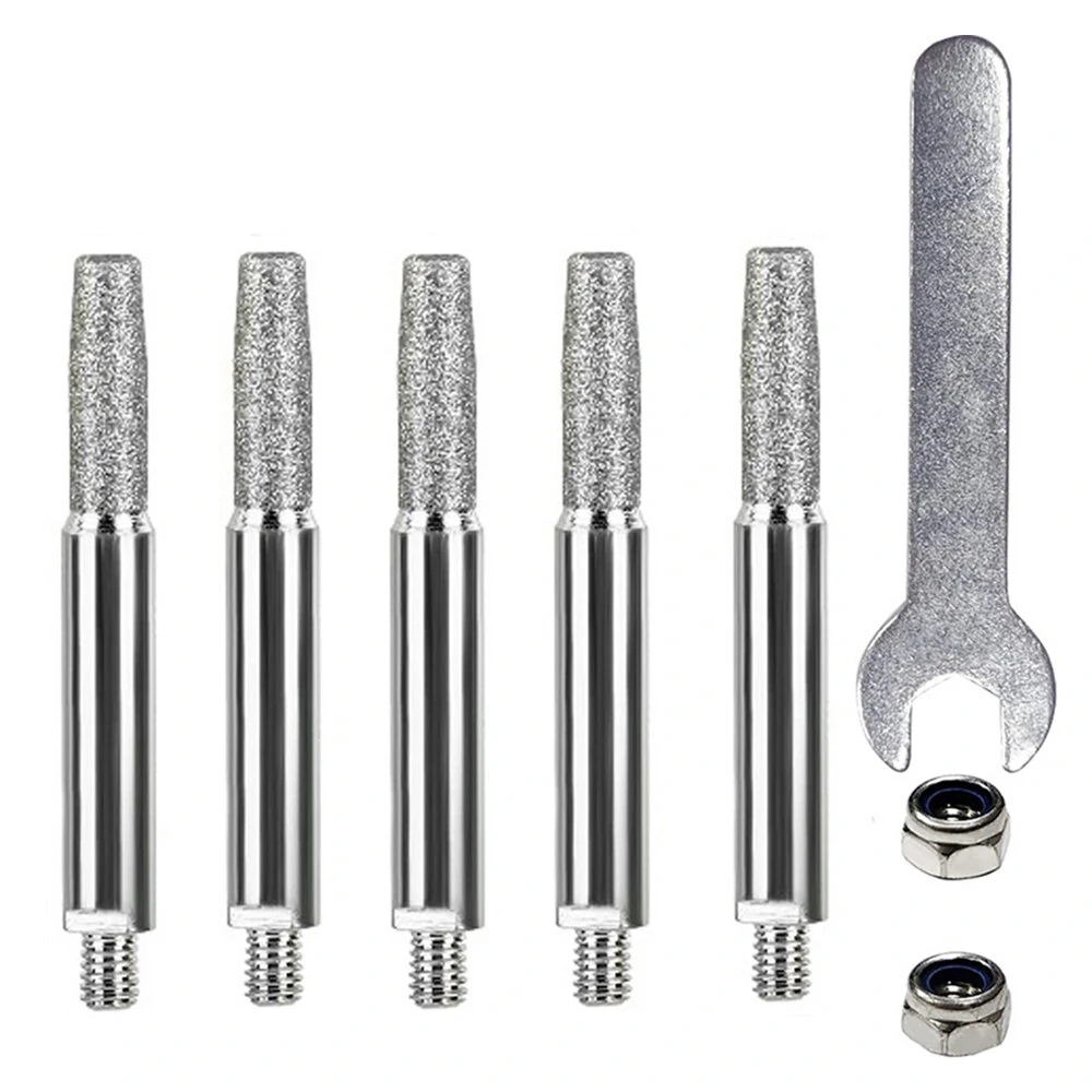 Chainsaw Sharpener Parts - Diamond Coated Grinding Head - 4/5/6mm Cylindrical Burr