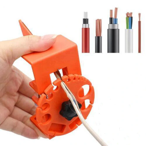 Manual Cable Stripper - Adjustable Hand-Held Tool for Rubber Skin Stripping