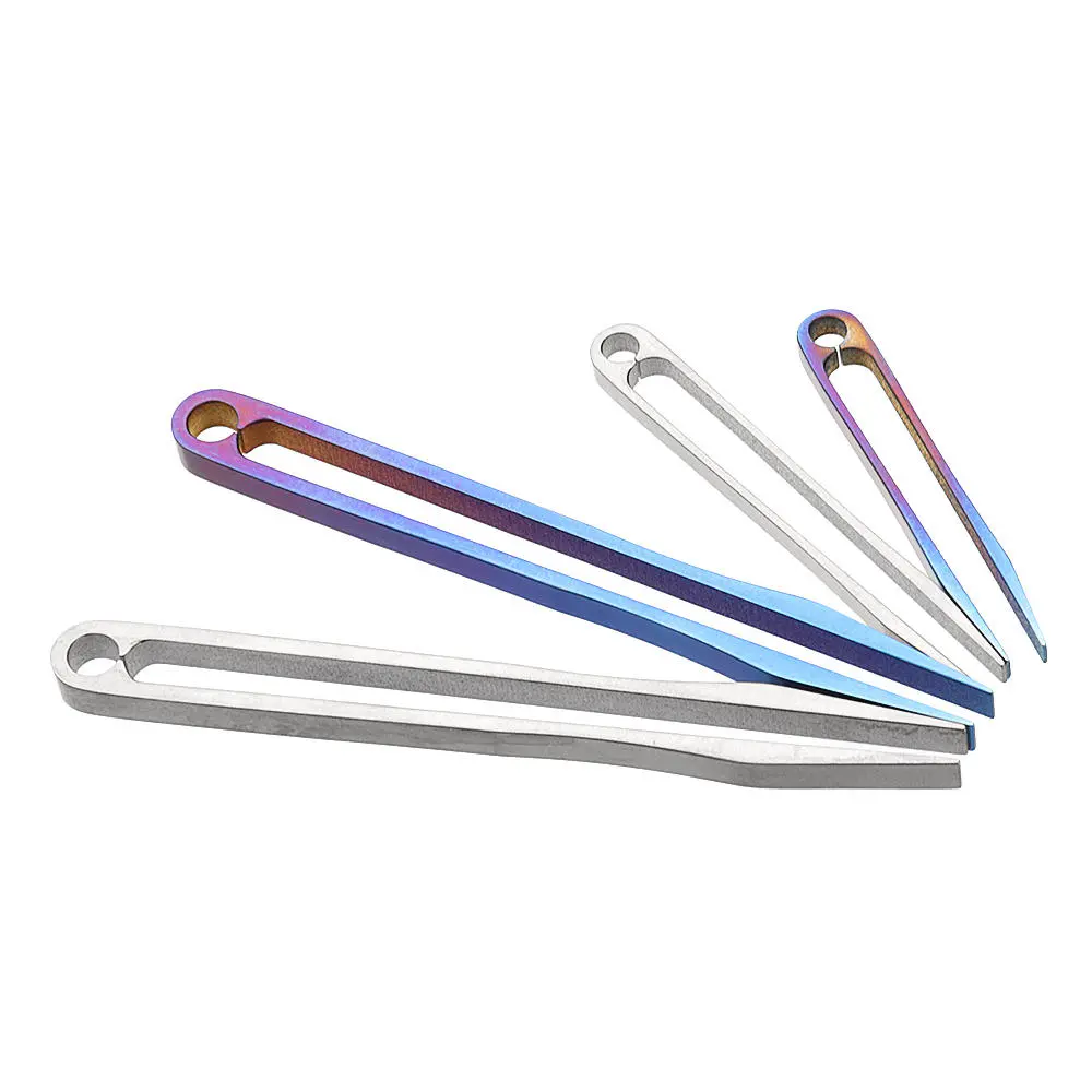 EDC TC4 Titanium Mini Tweezer - Portable CNC Clip Tool for Emergency
