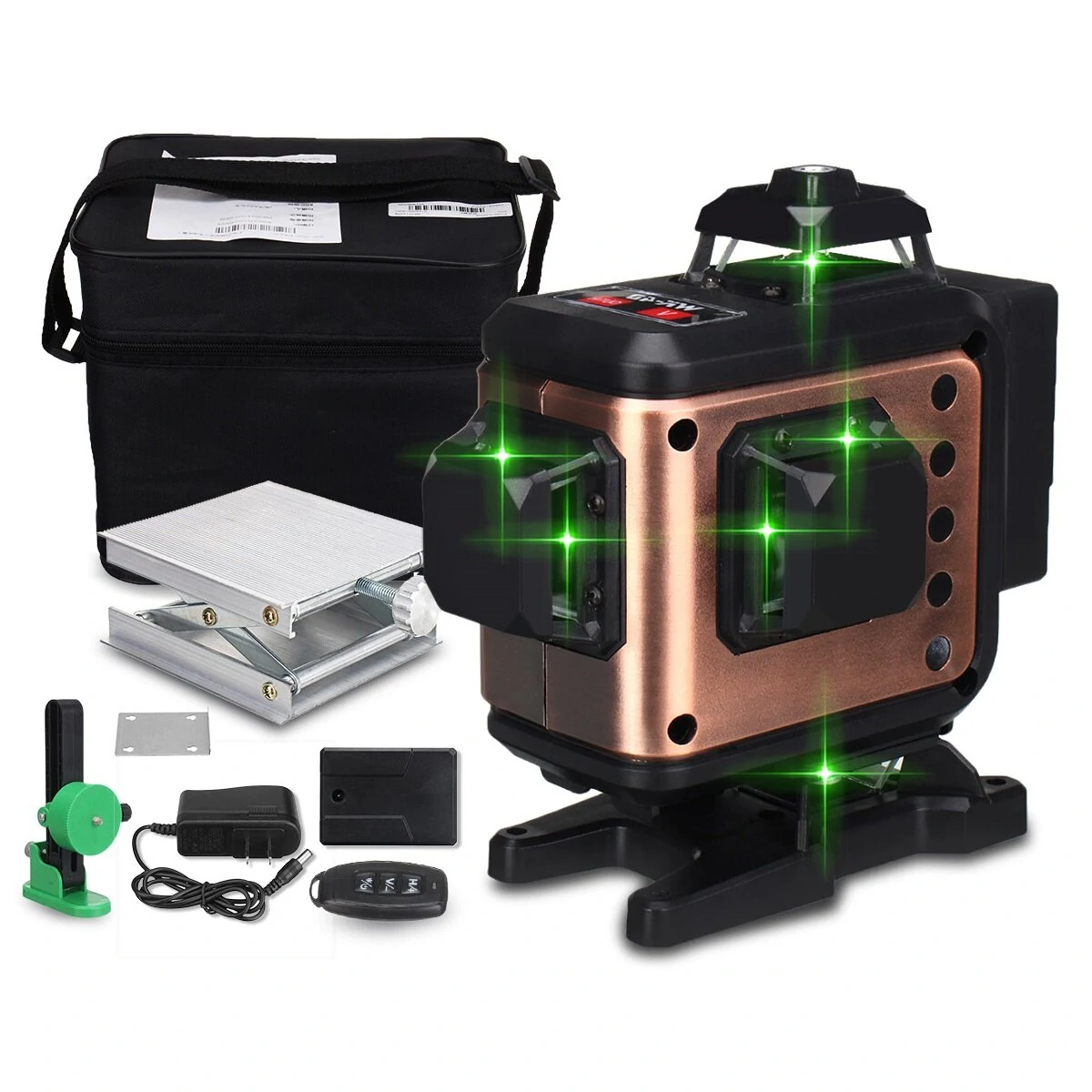 4D Green Laser Level - 12/16 Lines - 360° Auto Self-Leveling Tool