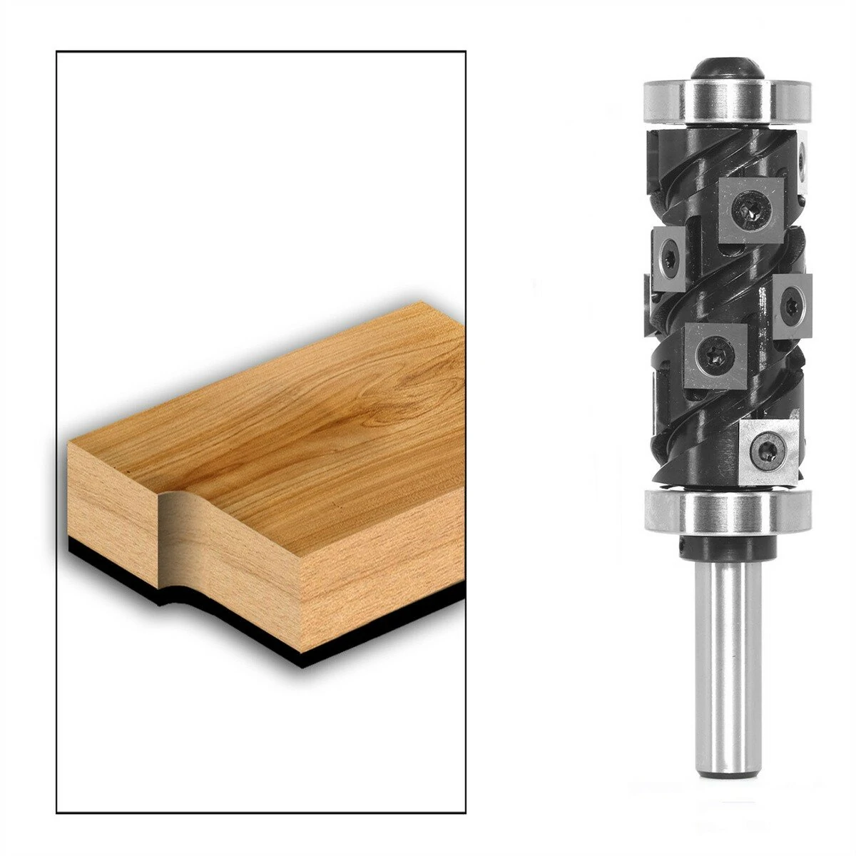 Whiteside Router Bits 1/2 Shank Flush Trim Bit | 1-1/4 Diameter 2-9/16 Length | Top & Bottom Bearings for Woodworking
